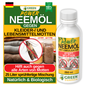 Power neem oil against life and clothing moths
