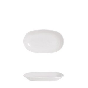 PLATE OVAL 12X7 CM CANDEM WHITE
