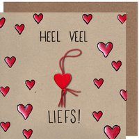 Wenskaart heel veel liefs kraft