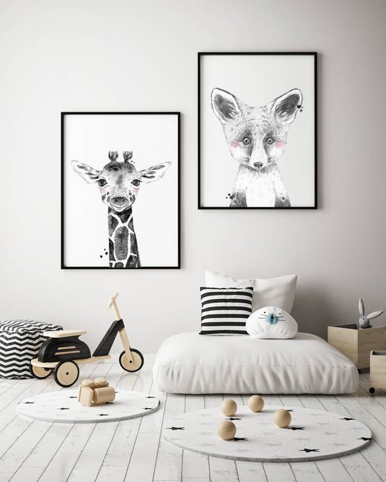 Giraffe Kinderkamerposter