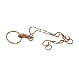 Magnifying Glass Necklace 45 cm - Gold - Brass