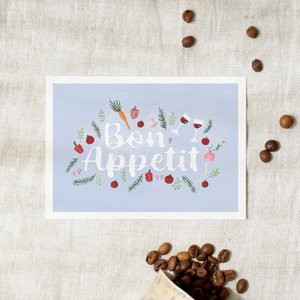 Postcard - Bon appetit