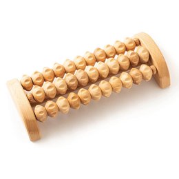 Træfodmassage Rullefødder Massager Træ 26 x 12 cm