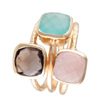 Gold ring "Elsa" Acqua Calci