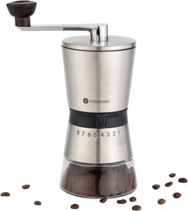 Hand coffee grinder with 8-stage ceramic grinder