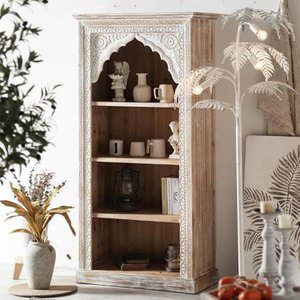 ESTANTERA ABETO MDF 80X38X162 BLANCO MB205962