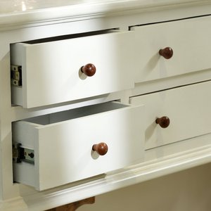 Rustic Brown Mango Wood Iron Small Cabinet Knobs Set of 6