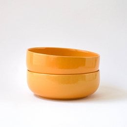 Skål 16 cm Stokrose - gul - 600 ml