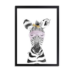 Zebra børnehave plakat Sløjfe