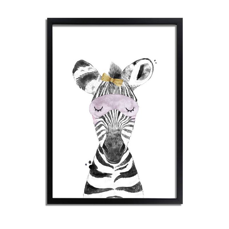 Zebra børnehave plakat Sløjfe