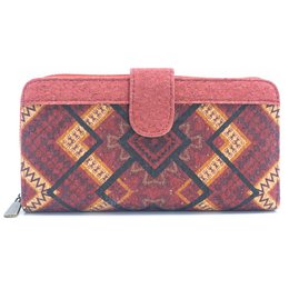 Portefeuille pliant motif fleur Mandala- Vegan Cork Wallet BAG-2220
