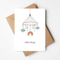 Birth greeting card | welcome little one
