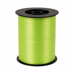  Lime green ribbon, 5 mm x 500 meters, suitable for various craft and decorative projects.