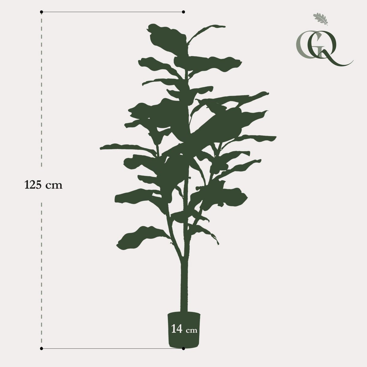 Artificial plant - Ficus Lyrata - Tobacco plant