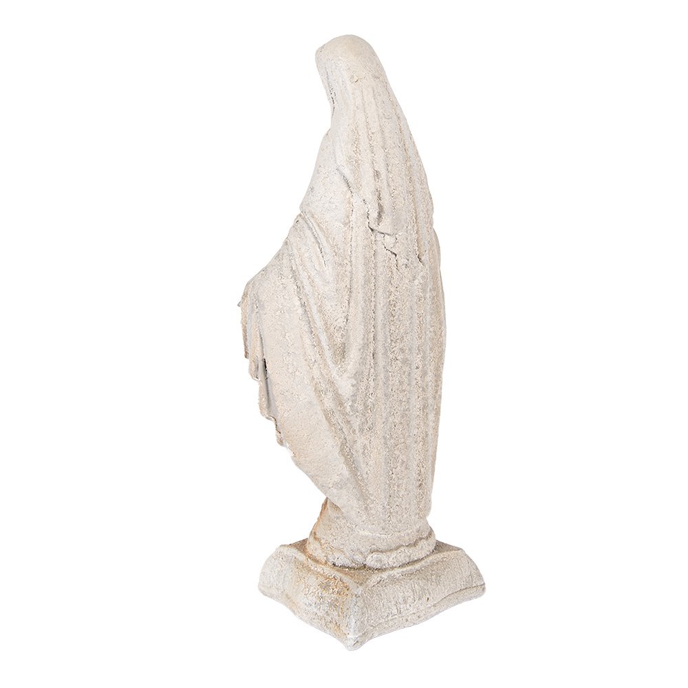 Decoratie Beeld Maria 17x12x41 cm Beige Keramisch materiaal