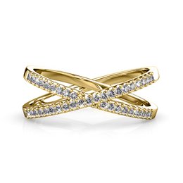 Anello X - Oro e cristallo