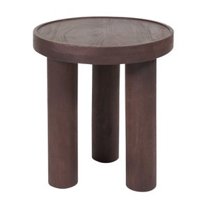 Side table Tias Ø42 cm - Espresso Mangohout