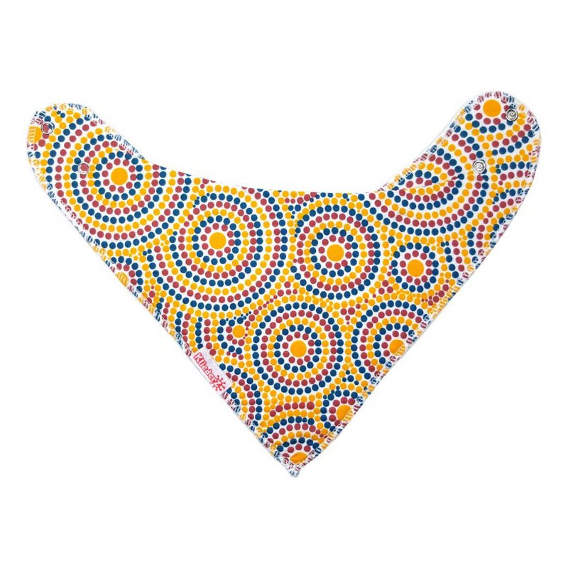 Puntslab Aboriginal art - baby slabbetje