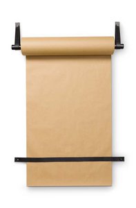 Wall Roll Holder Leather Loop with Paper 63x6cm