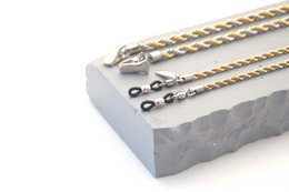 Glasses chain with thin or thick grip or clip ends, available in various styles.