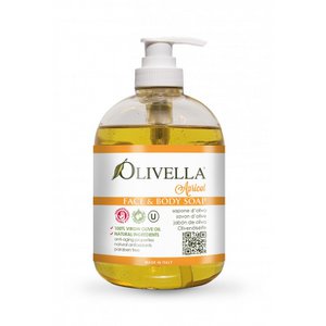 Olivella vloeibare olijfoliezeep: Apricot - 500 ML