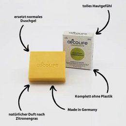 Feste Naturseife fruchtiges Zitronengras