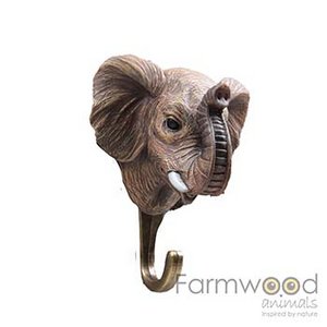 Coat rack hook hook'd! Elephant 6.5x9x11 cm