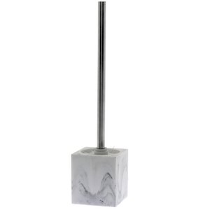 Badezimmer-WC-Halter aus Acryl mit Marmoroberfläche, 9,5 x 9,5 x 40 cm, LL87171