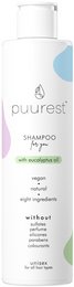 Puurest™ Shampoo with Eucalyptus Oil, 250ml. Gentle, sulfate-free shampoo with nourishing eucalyptus oil. Cleanses and hydrates hair.