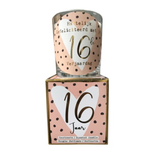 Geschenkbox-Kerze – „16 Jahre“