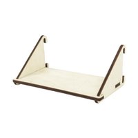 Sustainable wall rack FENCY - shelf laser mini double (20x9.5 cm)