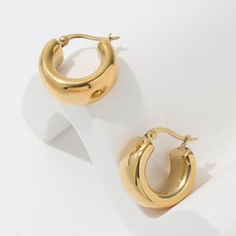 Annalynn - Thick Hoop Earrings