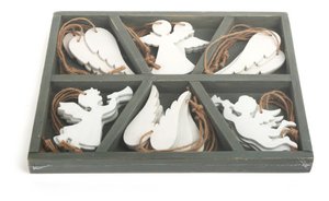 Decoratieve hanger engel | Kerstmis | Houten speelgoed