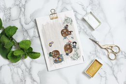postkort 'kaffe udenfor'