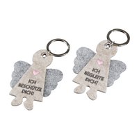 Sleutelhanger engel beschermengel 2-assorti, hoogte 8,5 cm