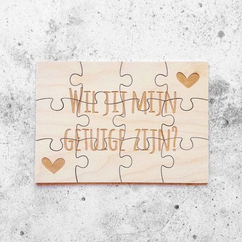 Möchten Sie mein Zeuge sein? - Holzpuzzle