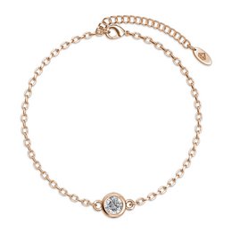 Maan- en geboortesteensets - Roségoud en kristal