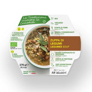 ORGANIC VEGAN LEGUME SOUP WITHOUT COLORINGS AND PRESERVATIVES