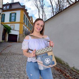 Bolso bandolera de mujer Sunsa. Bolso sostenible hecho de lona y jeans reciclados. Bolso bandolera vegano vintage. Bolso bandolera pequeño