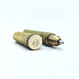 Brass Pen Knurled, Brut Homeware