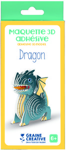 KLEEF KARTON 3D - MODEL DRAAK