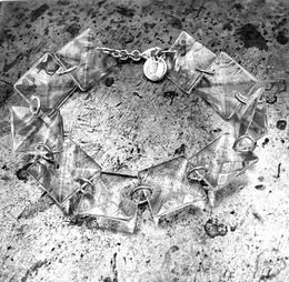 Bracciale in cristallo quadrato