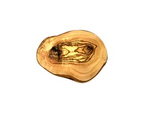 Onderzetter RUSTIKAL ROUND individueel gemaakt van olijfhout