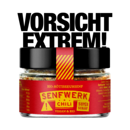  A spicy and flavorful chili mustard in a 100ml jar. Made with high-quality ingredients, this mustard has a bold, intense chili flavor that is perfect for adding a kick to your favorite dishes.