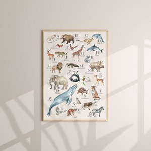 Alfabetposter "dieren" | POSTER 50x70 