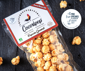 Gourmet salted butter caramel popcorn