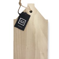 Beuken plank 27x15 cm, HUIS (C)