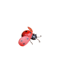 Zimba-Arts METAL RED SMALL LADY BIRD