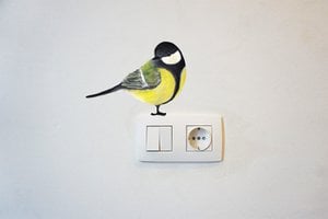 Wandtattoo Kohlmeise