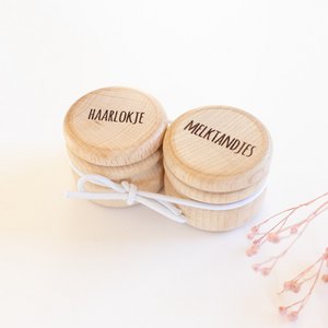 Aufbewahrungsbox für Milchzähne + Haarlocke (SET)